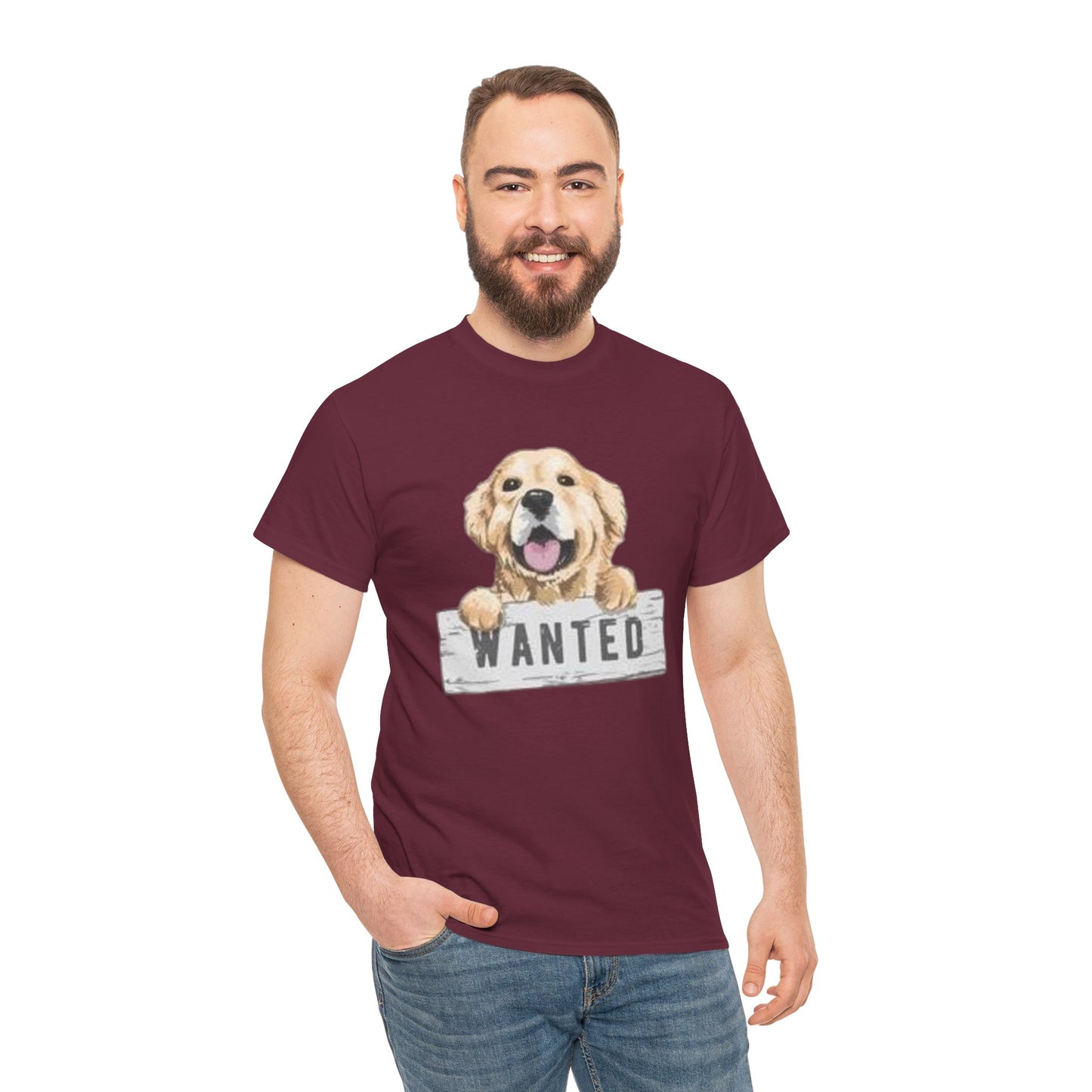 Wanted Dog Unisex Heavy Cotton Tee