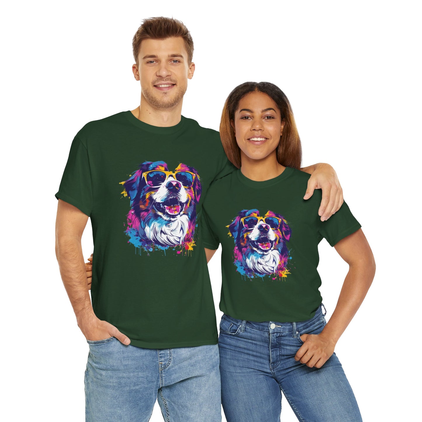 Colorful Dog Art Tee