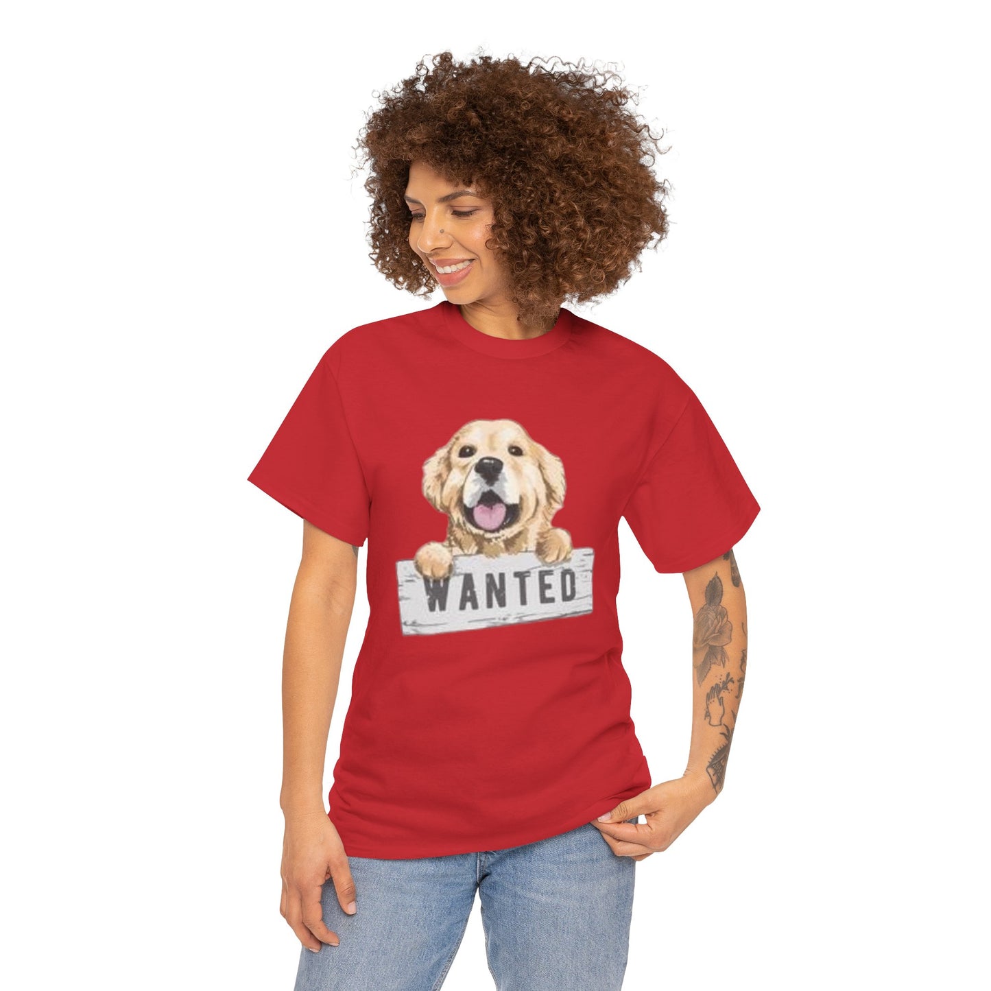 Wanted Dog Unisex Heavy Cotton Tee