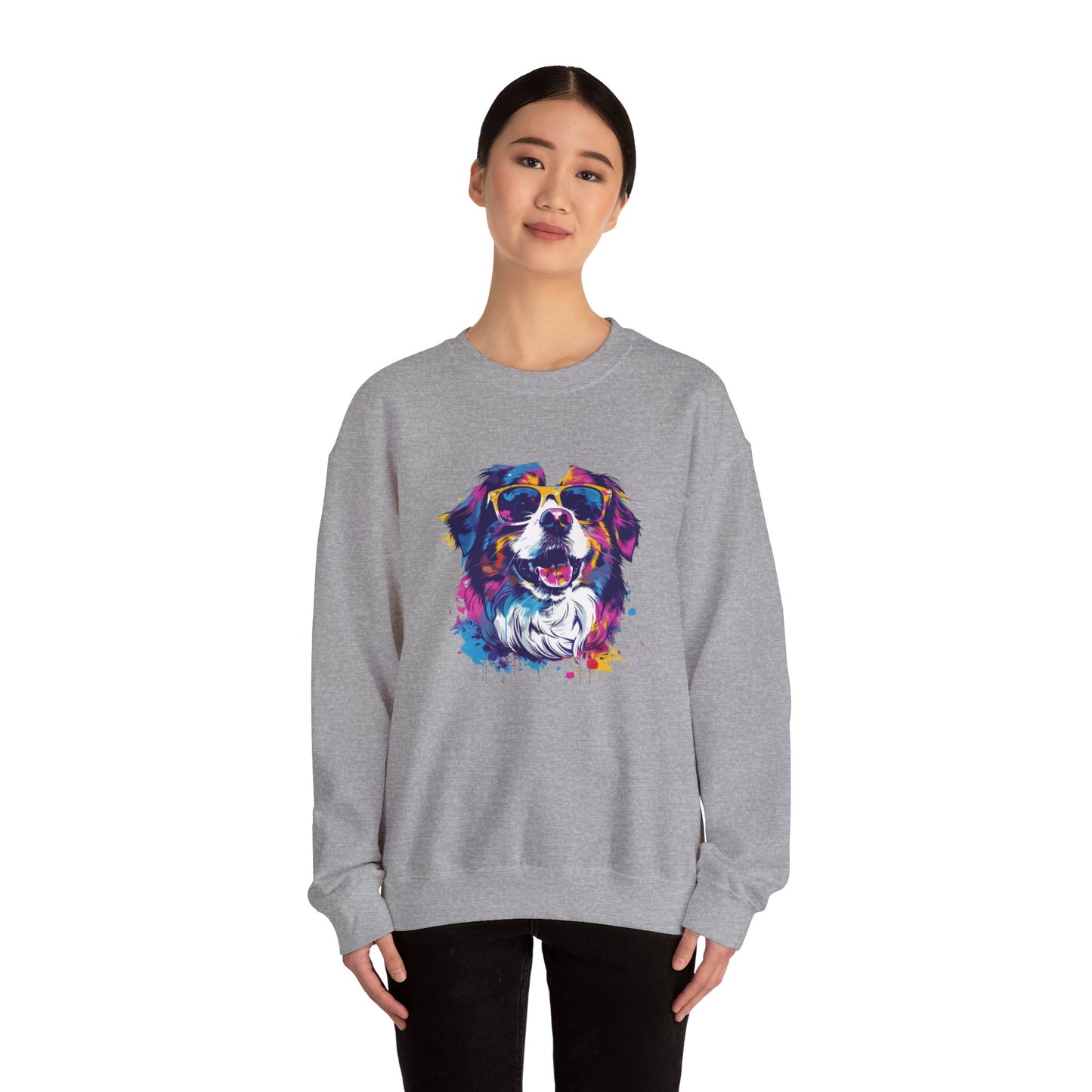 Colorful Dog Lover's Sweatshirt