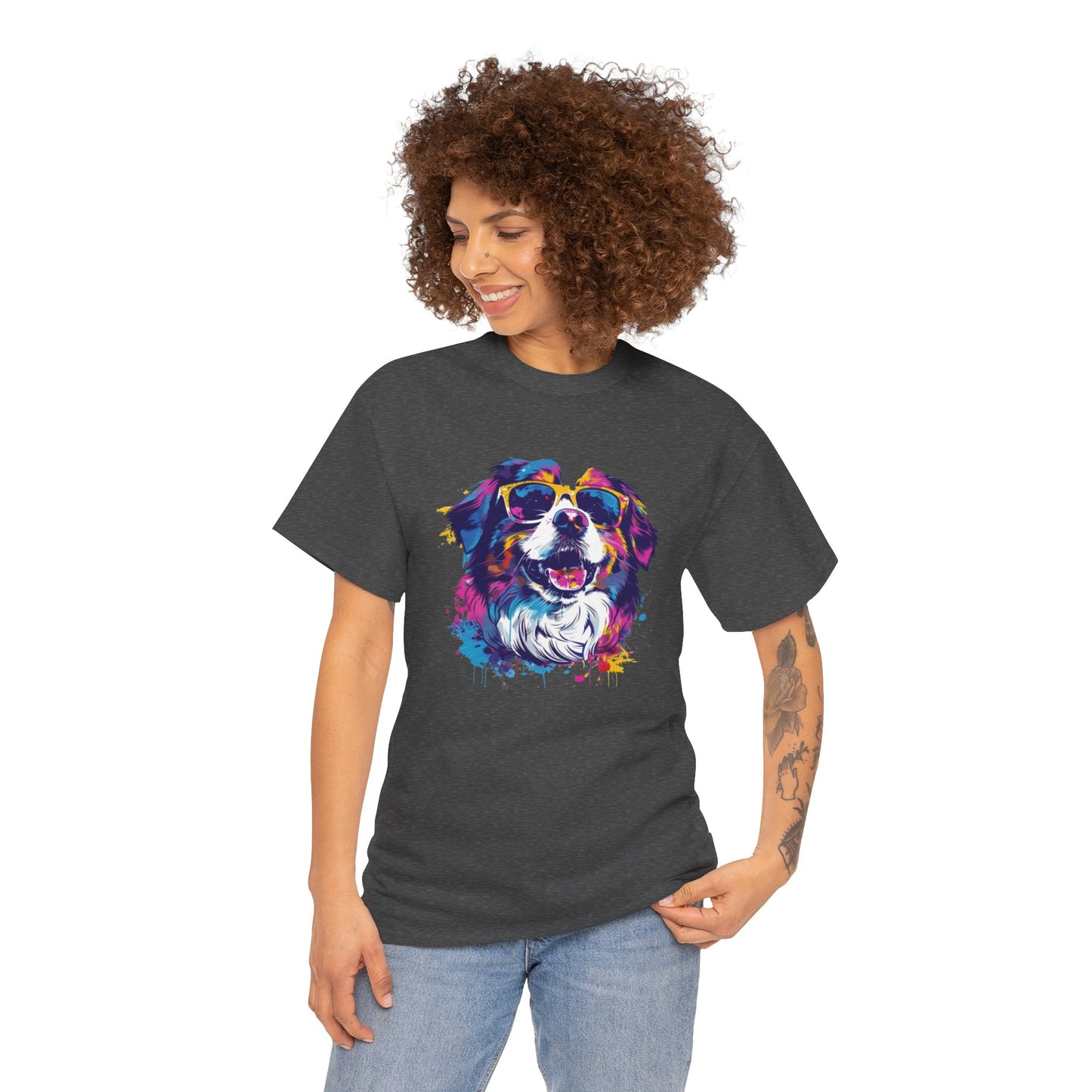 Colorful Dog Art Tee