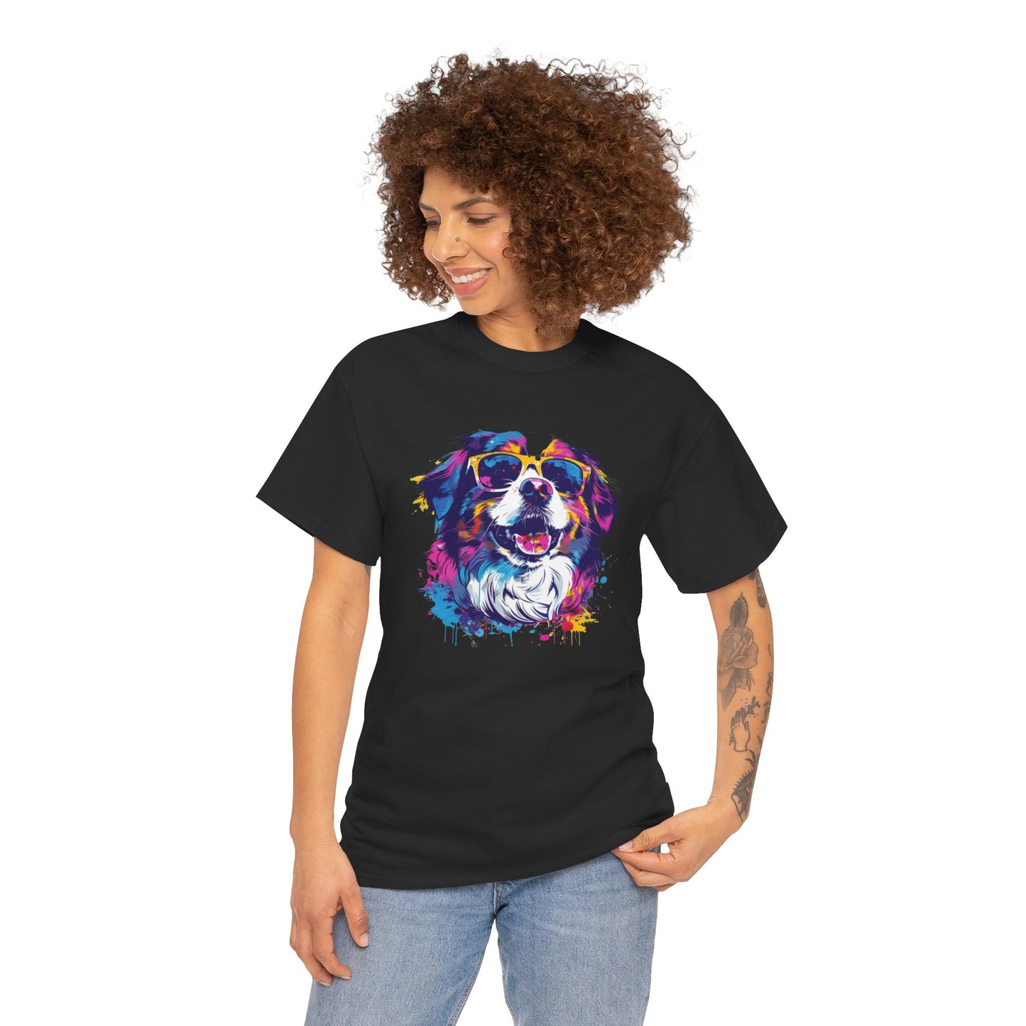 Colorful Dog Art Tee