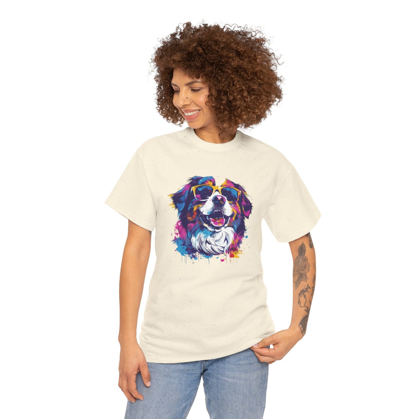Colorful Dog Art Tee