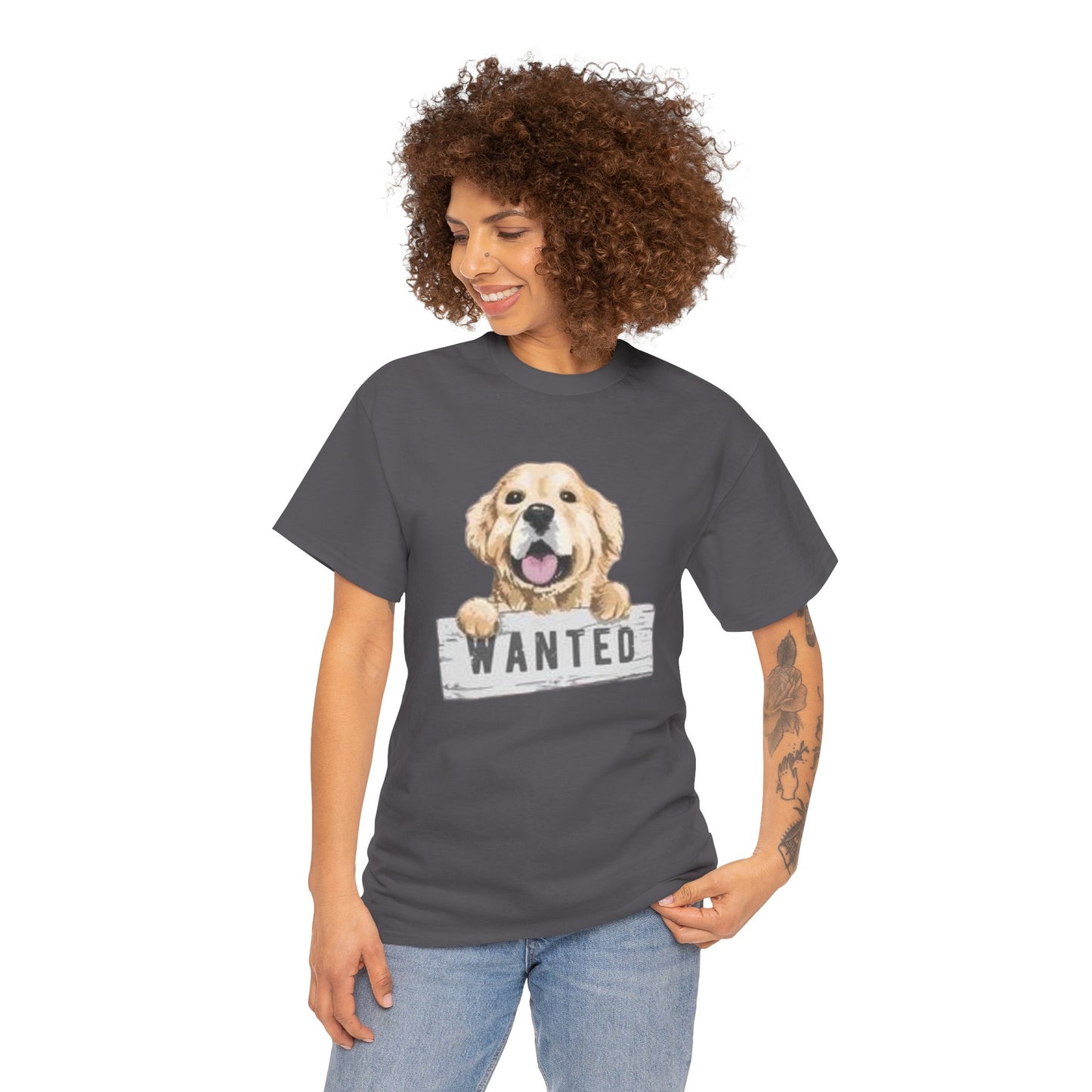 Wanted Dog Unisex Heavy Cotton Tee