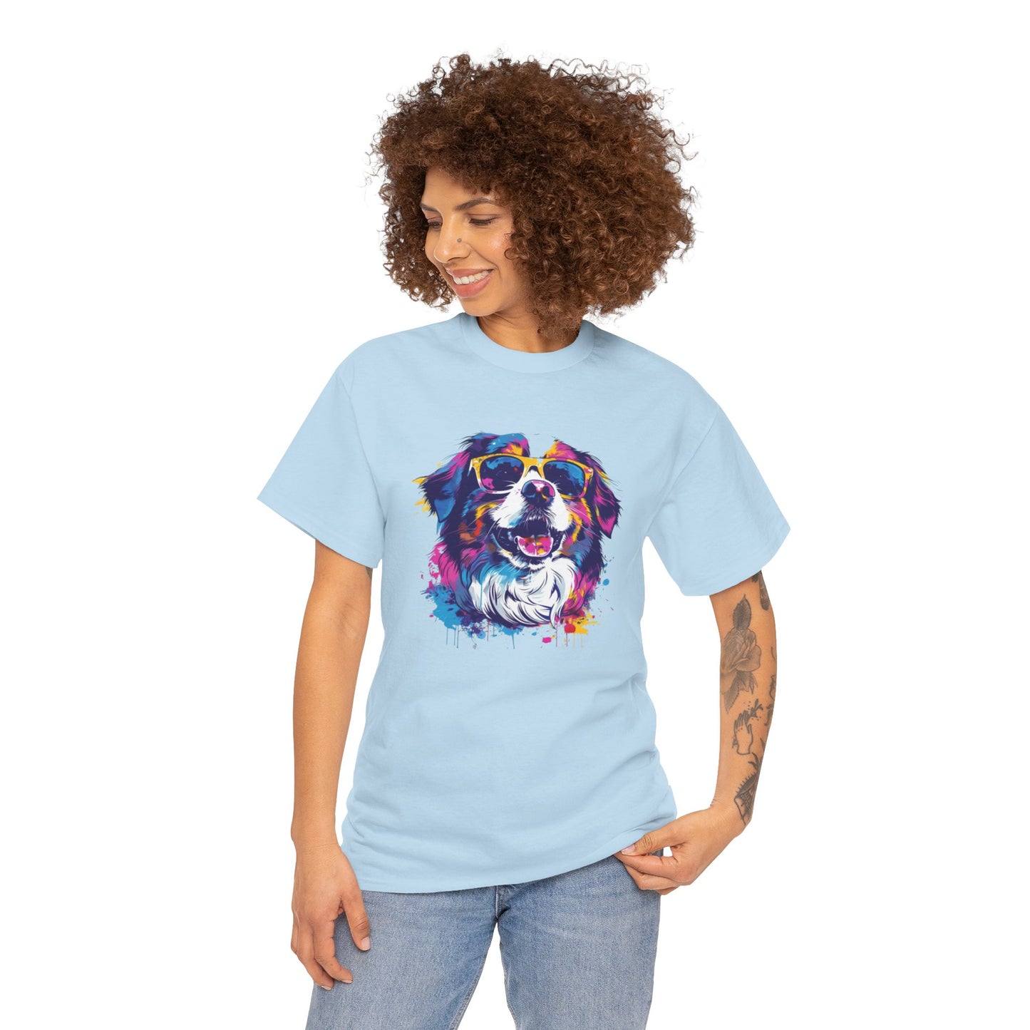 Colorful Dog Art Tee