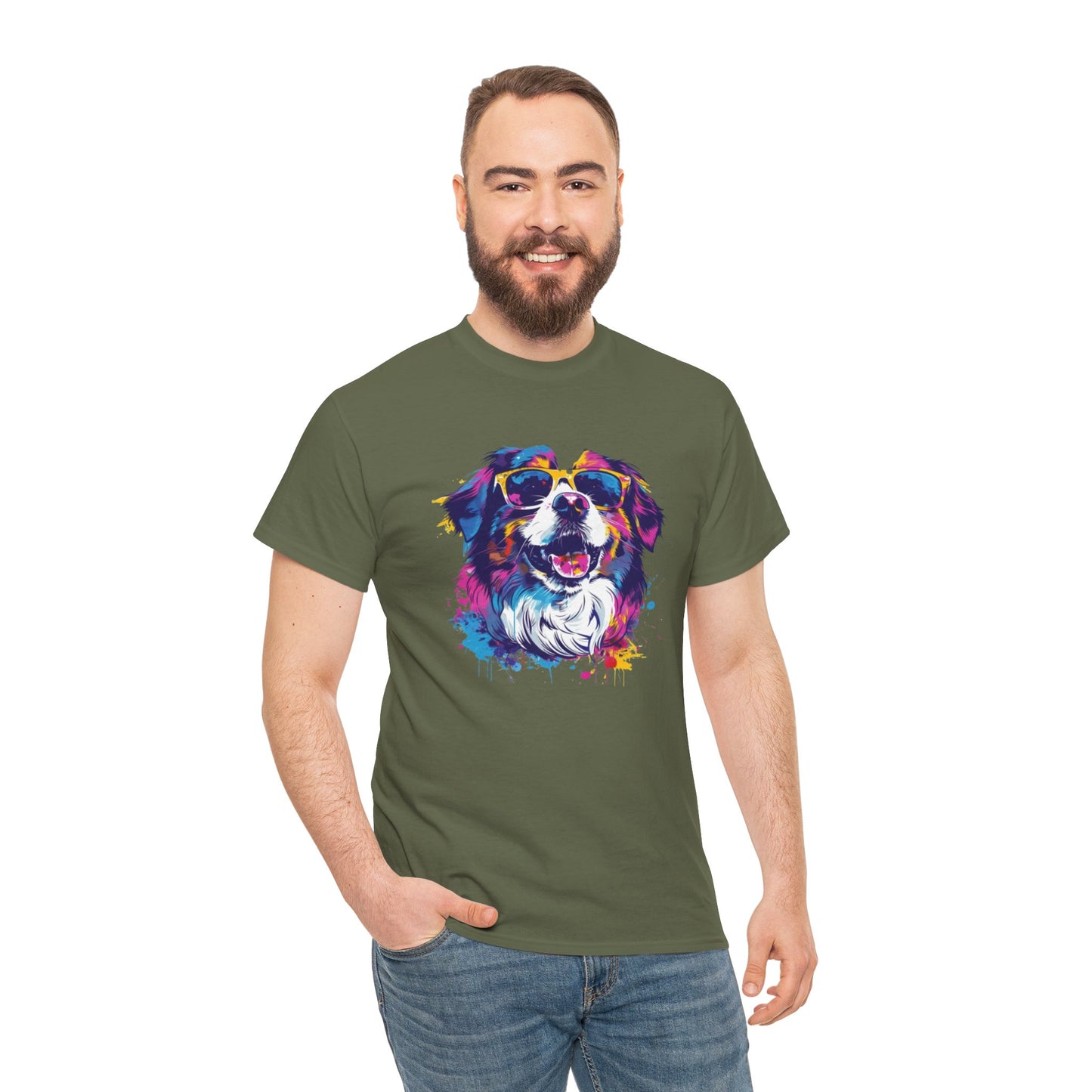 Colorful Dog Art Tee