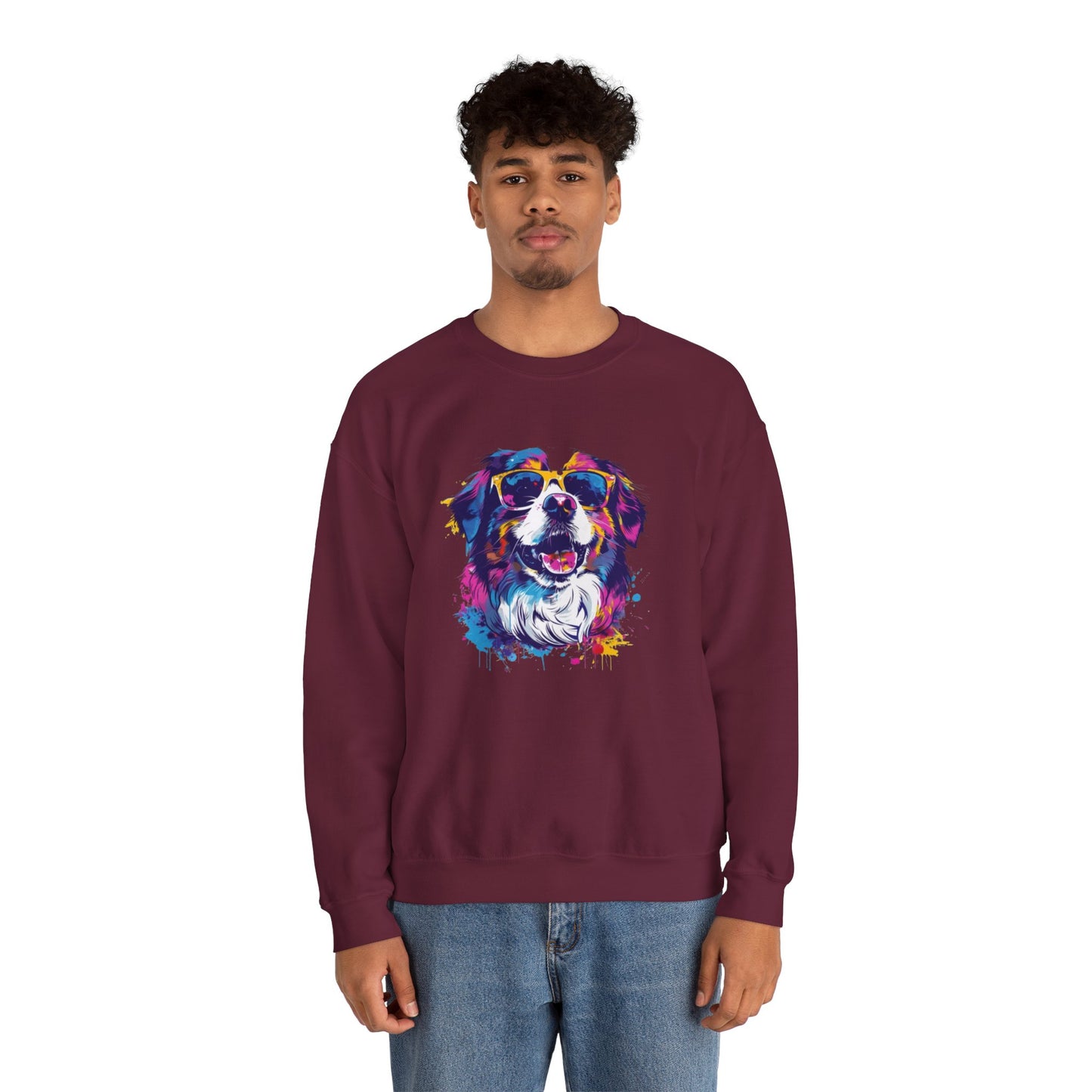 Colorful Dog Lover's Sweatshirt