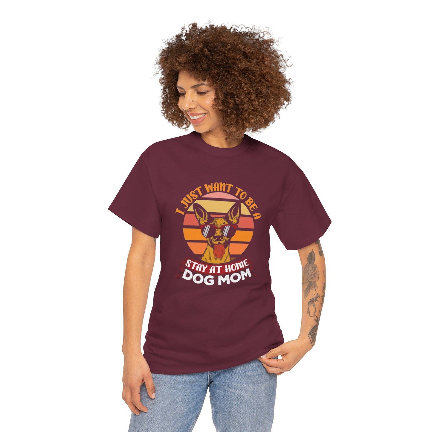 Stay-at-Home Dog Mom Tee