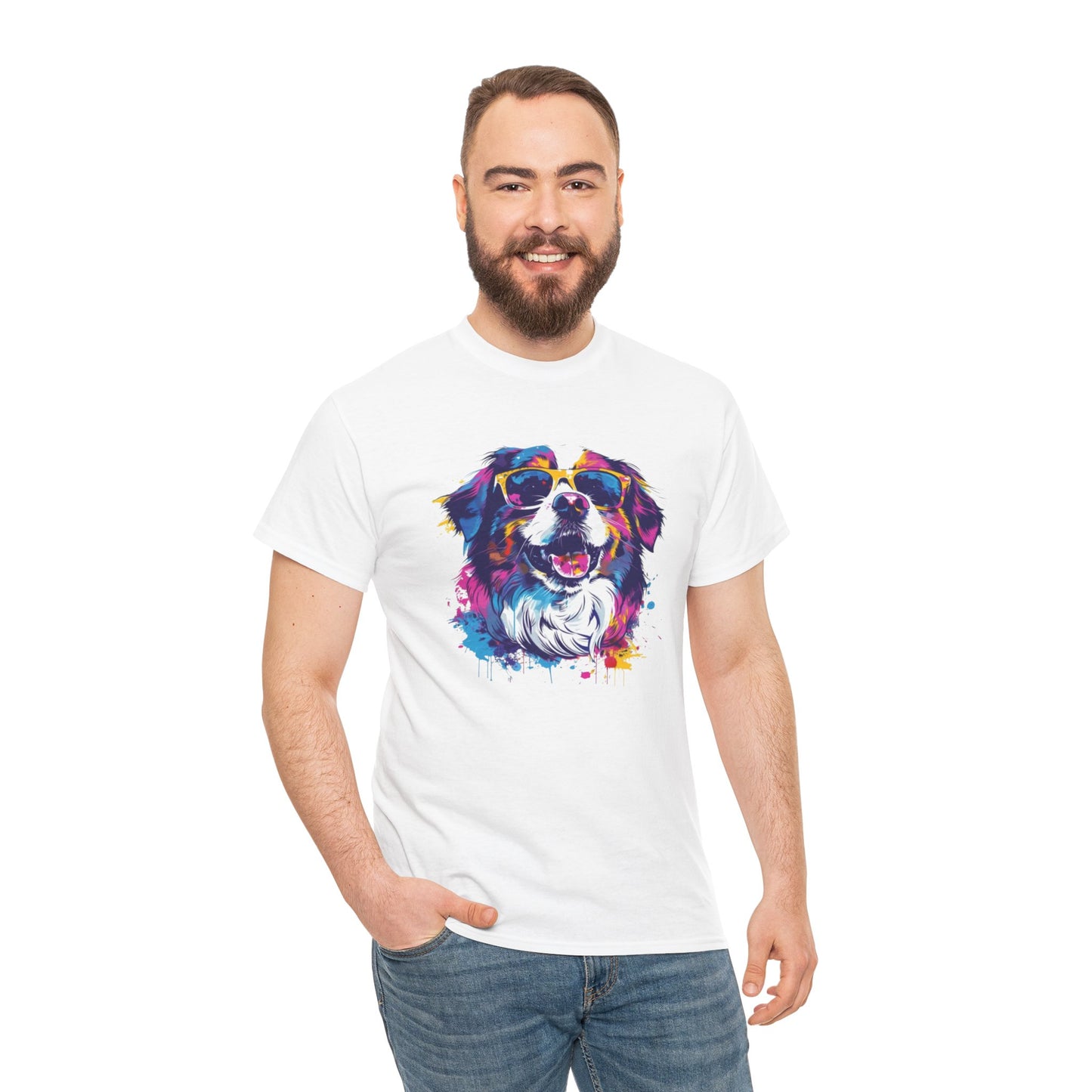 Colorful Dog Art Tee