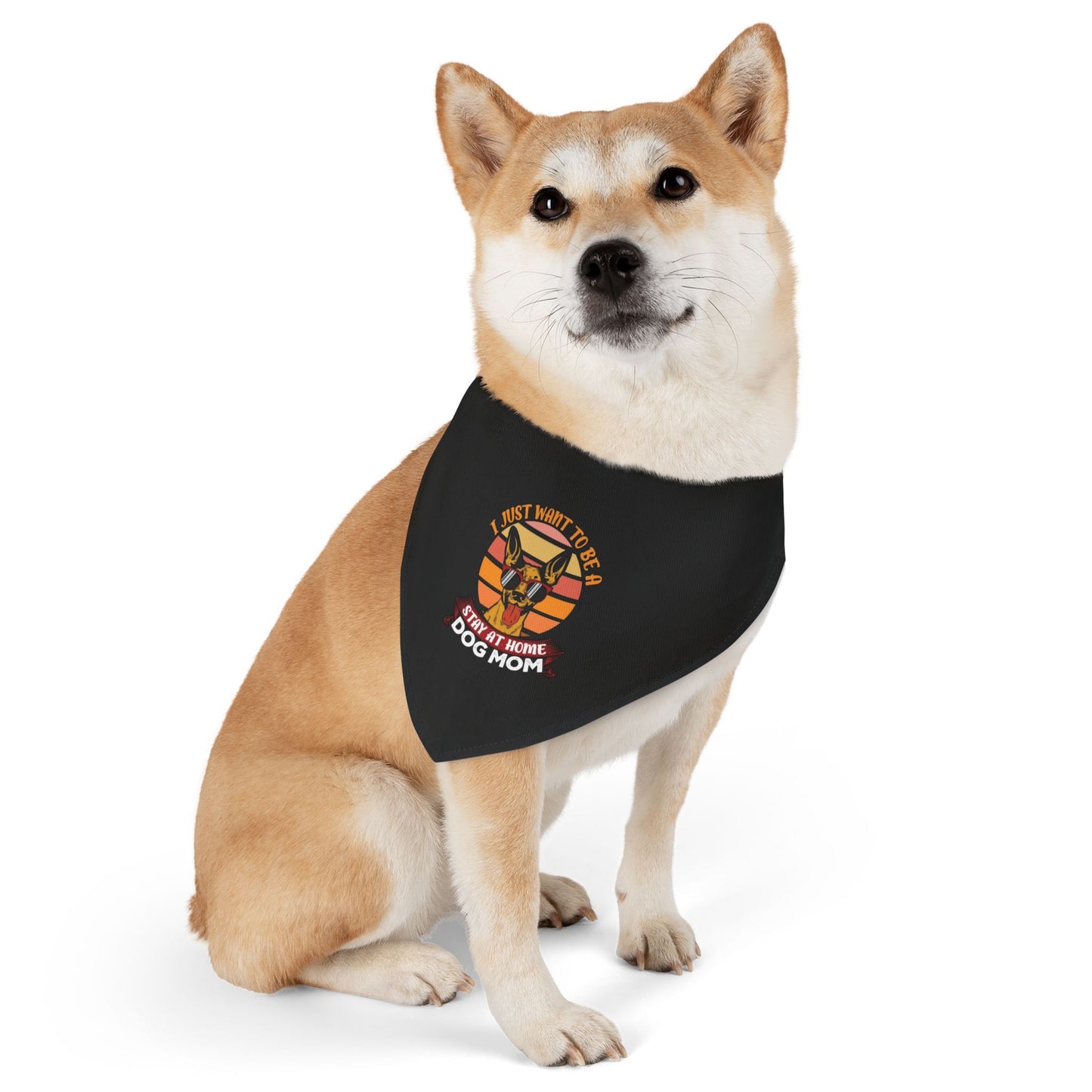 Dog Mom Pet Bandana Collar