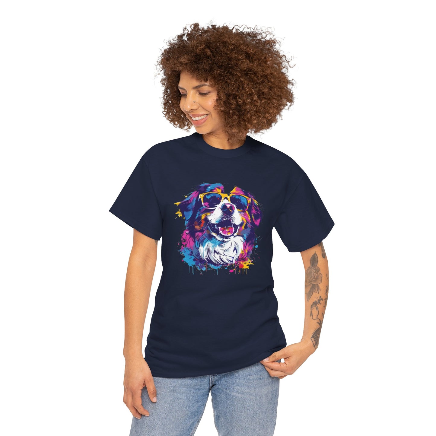 Colorful Dog Art Tee