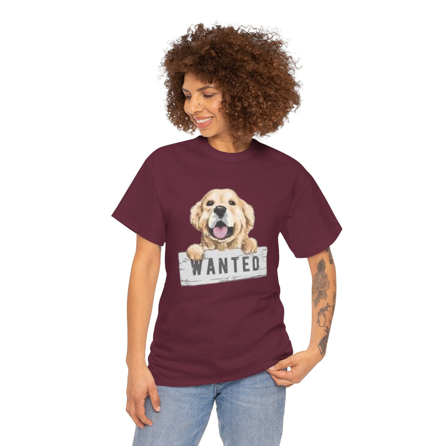 Wanted Dog Unisex Heavy Cotton Tee