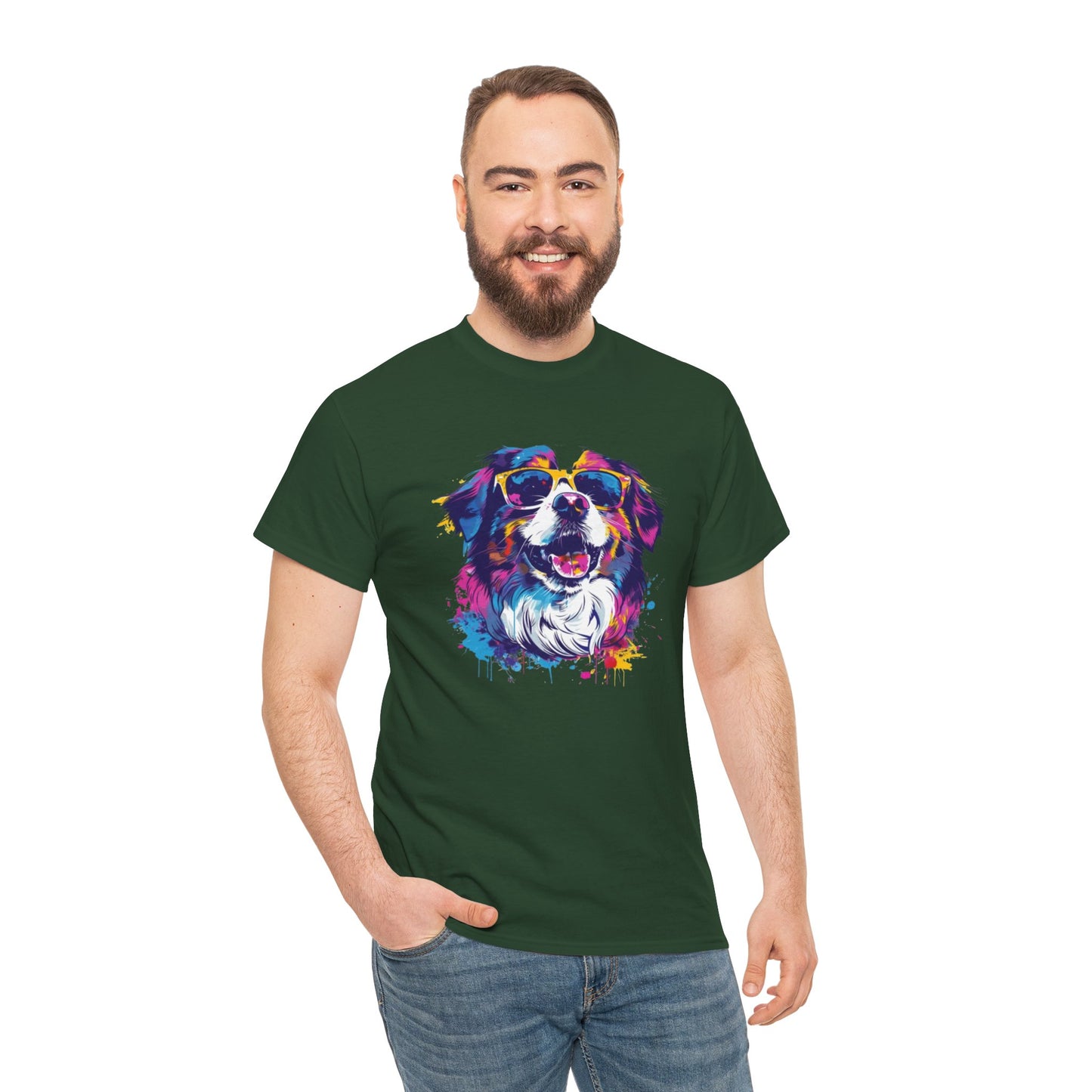Colorful Dog Art Tee