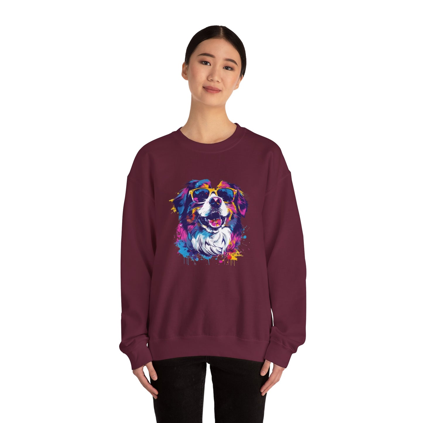 Colorful Dog Lover's Sweatshirt
