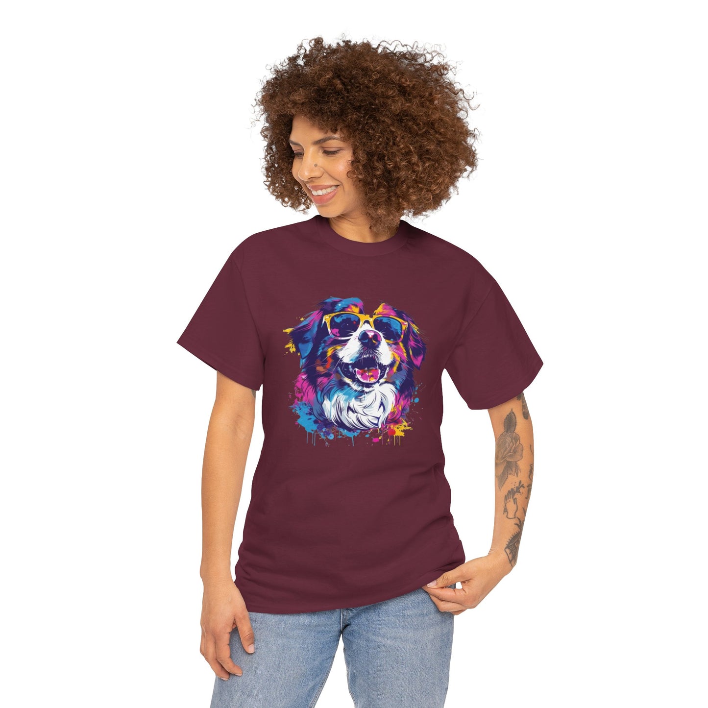 Colorful Dog Art Tee