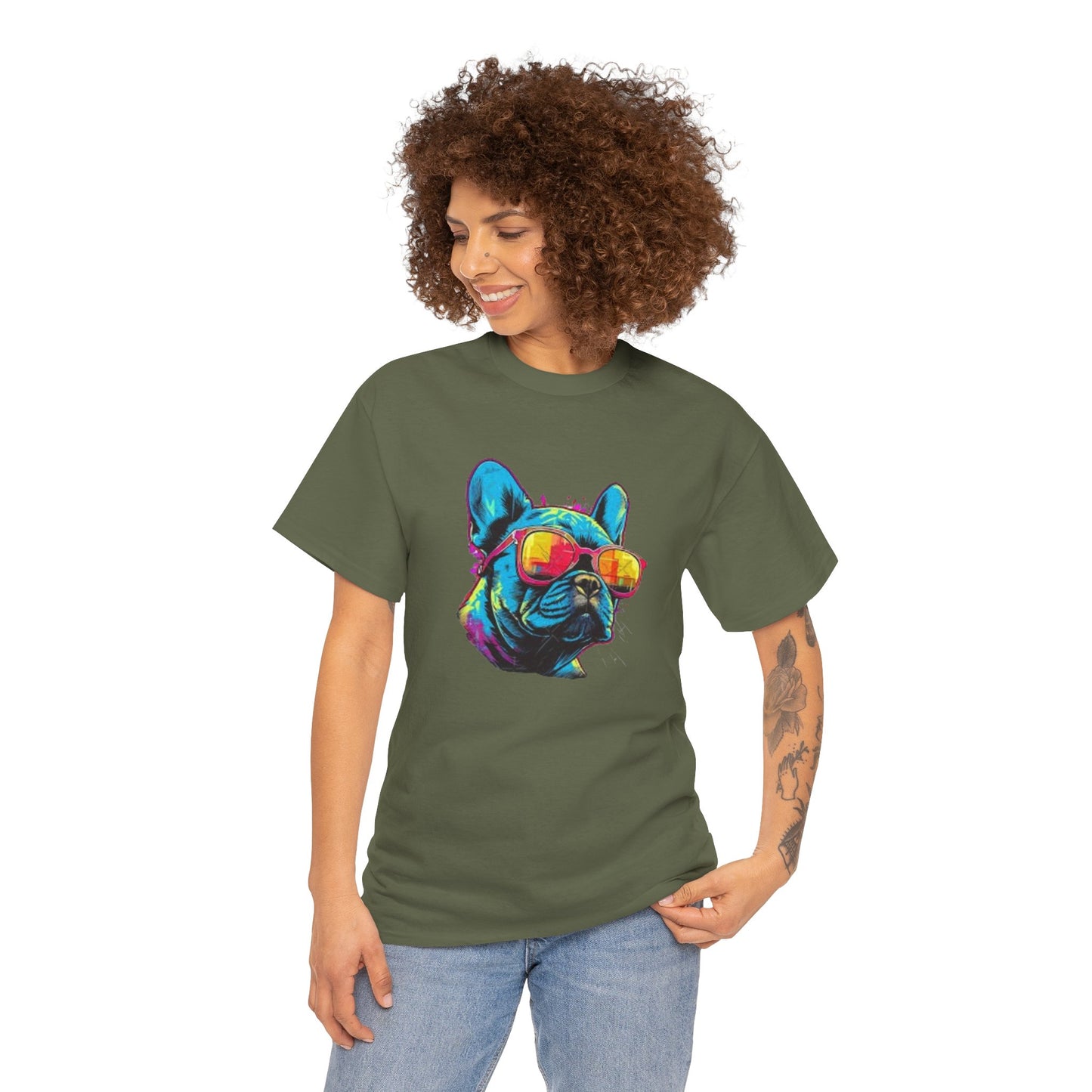 Cool Dog Vibes Unisex Heavy Cotton Tee