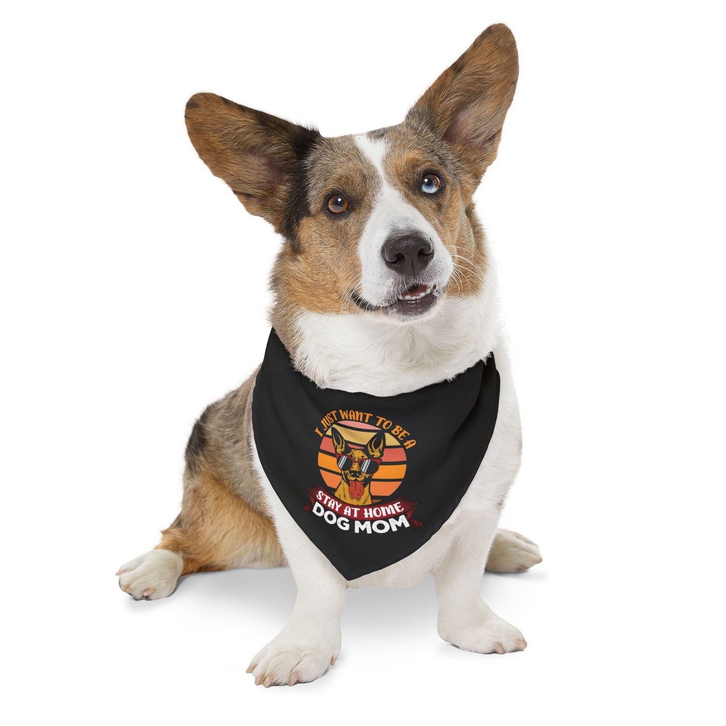 Dog Mom Pet Bandana Collar
