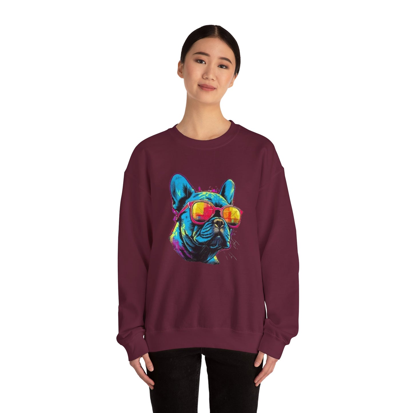 Colorful Bulldog Sweatshirt