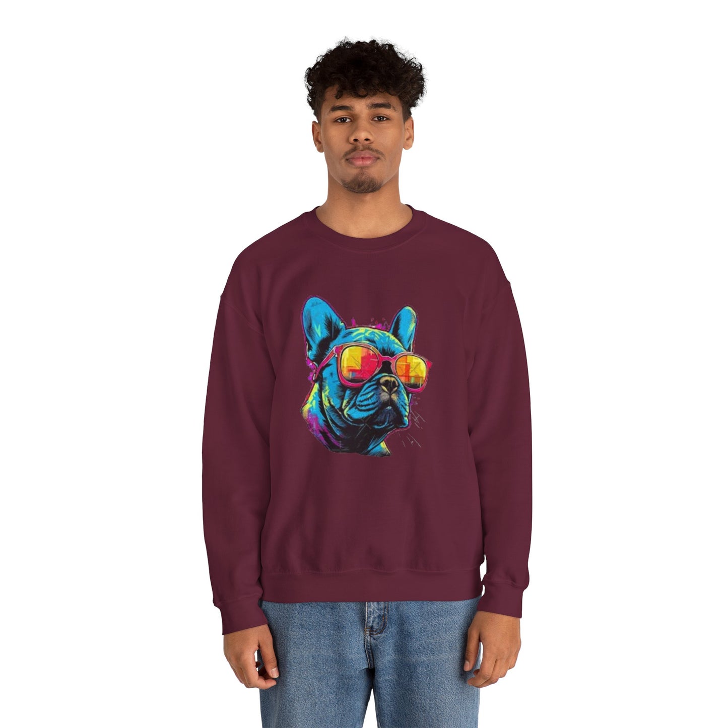 Colorful Bulldog Sweatshirt
