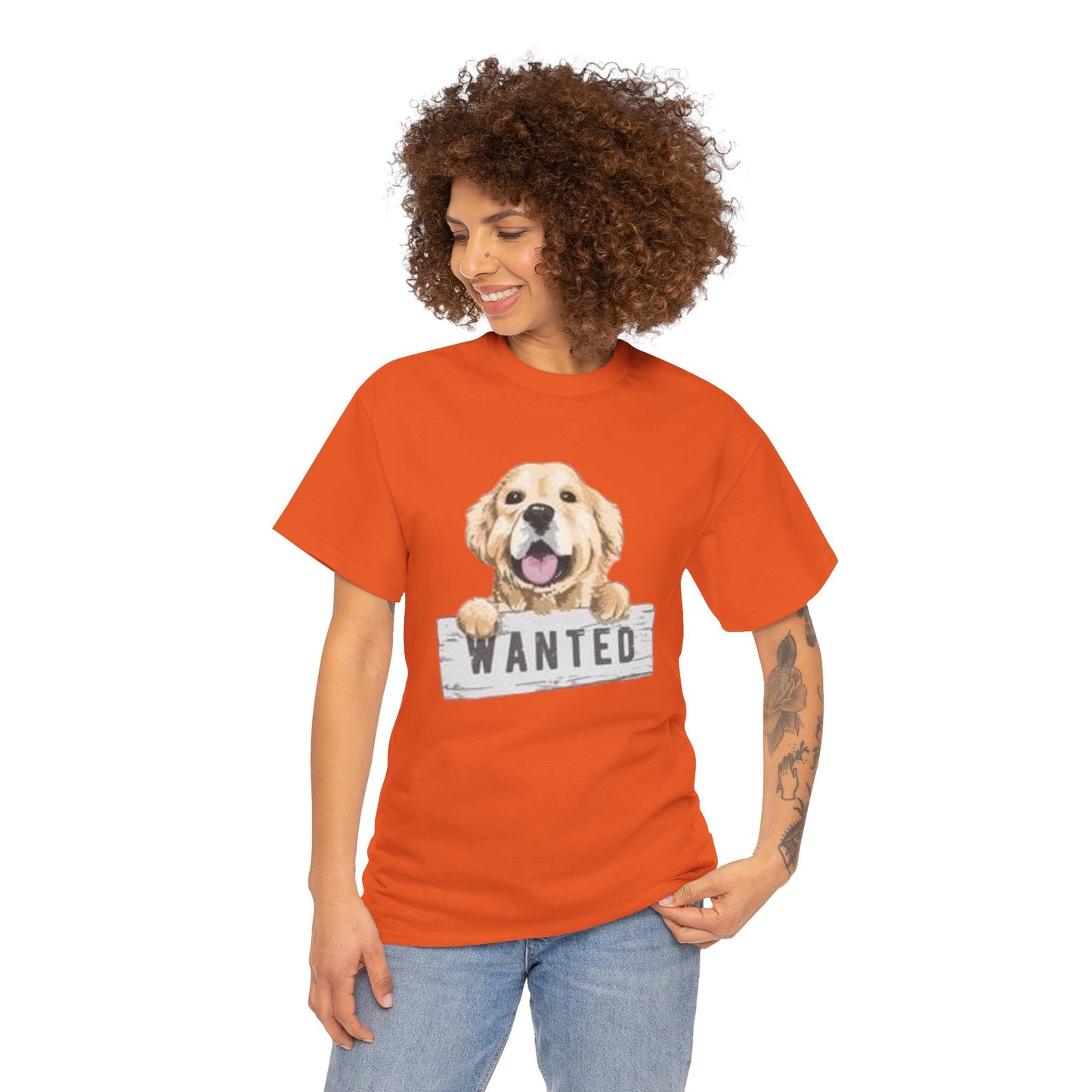Wanted Dog Unisex Heavy Cotton Tee