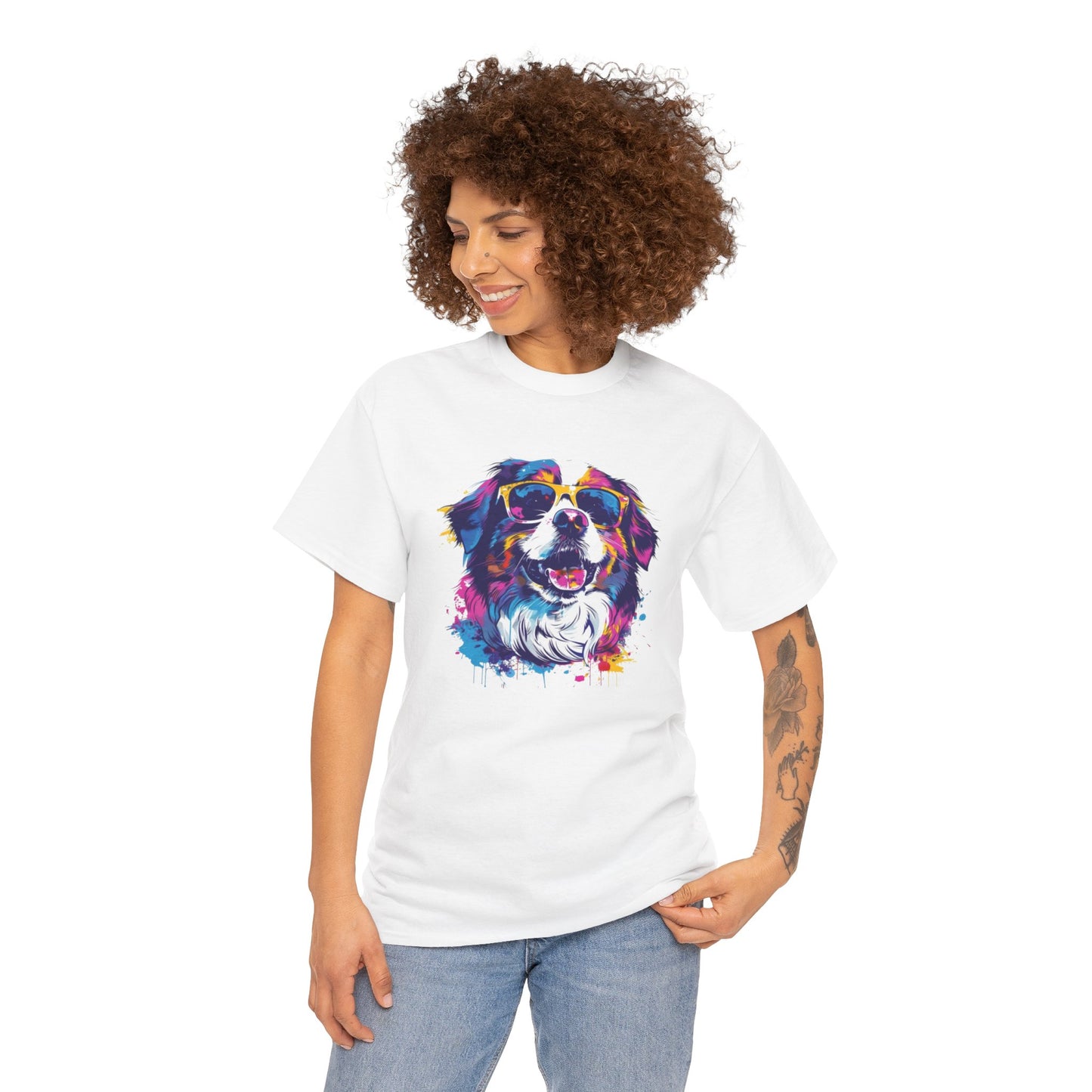 Colorful Dog Art Tee