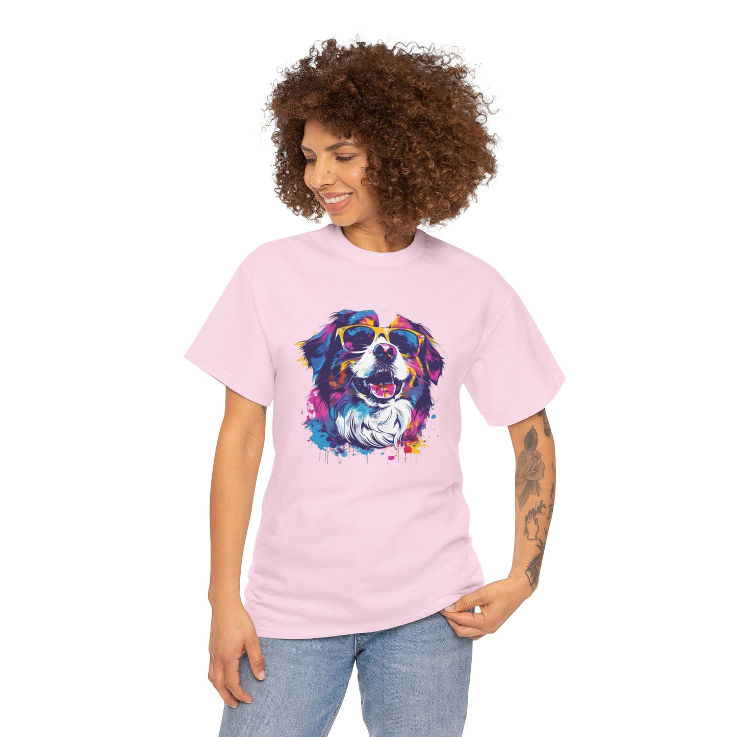 Colorful Dog Art Tee