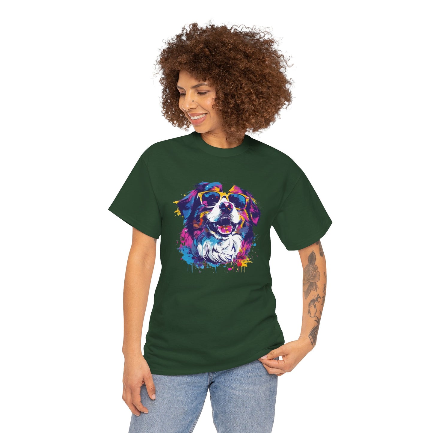 Colorful Dog Art Tee