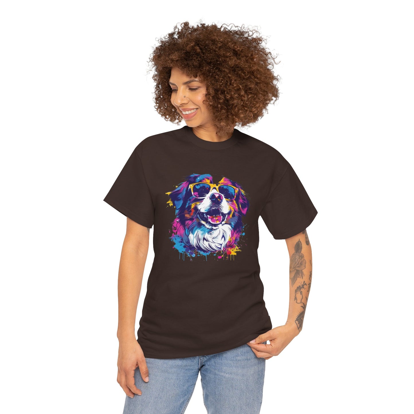 Colorful Dog Art Tee