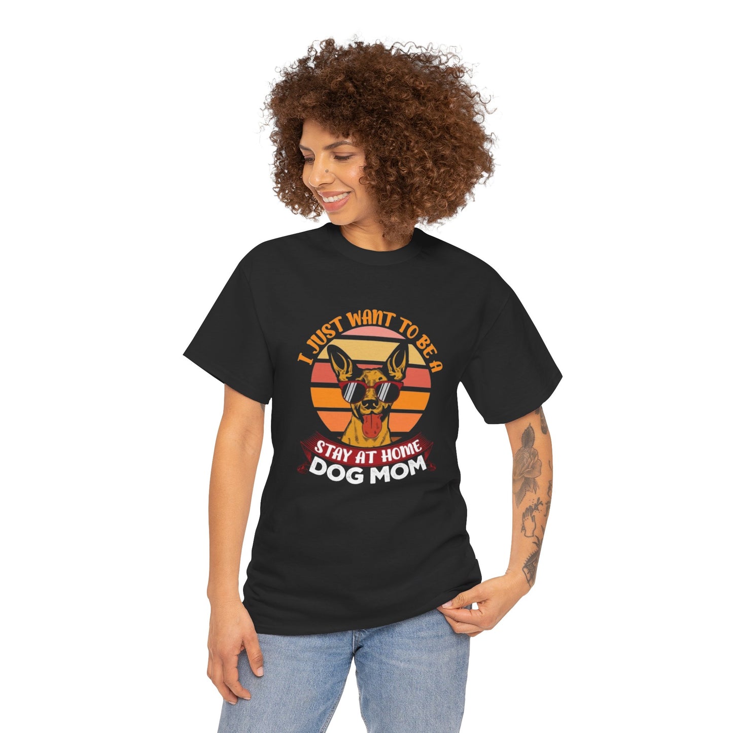 Stay-at-Home Dog Mom Tee