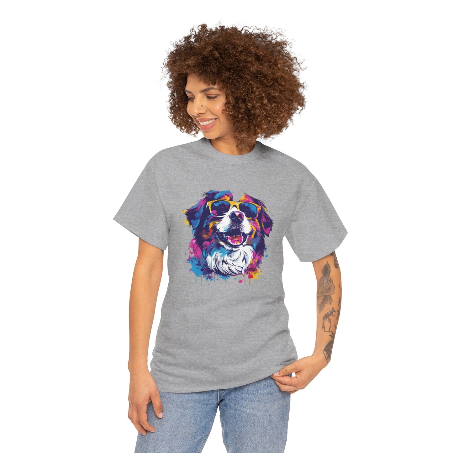 Colorful Dog Art Tee