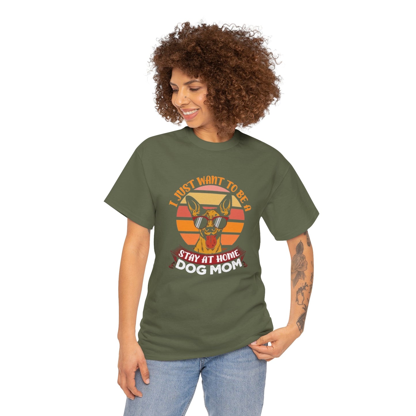 Stay-at-Home Dog Mom Tee