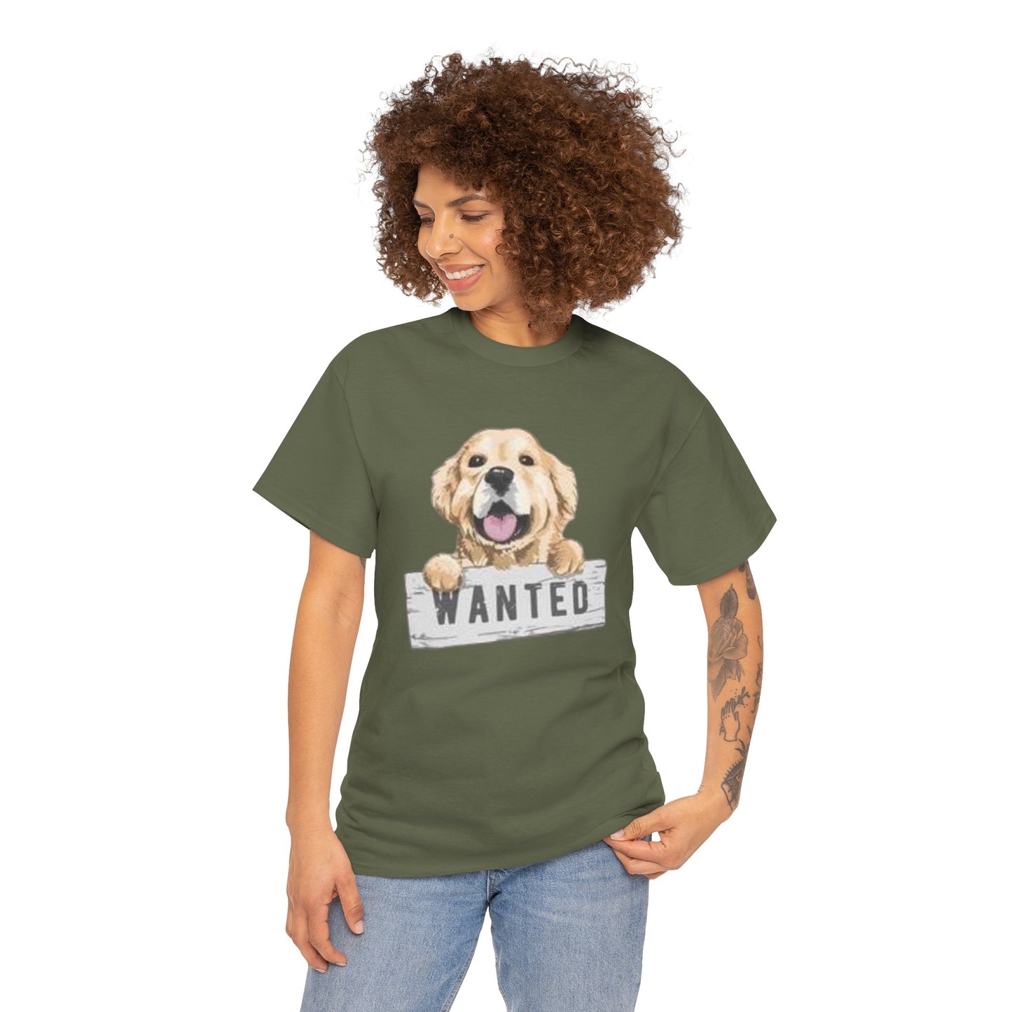 Wanted Dog Unisex Heavy Cotton Tee