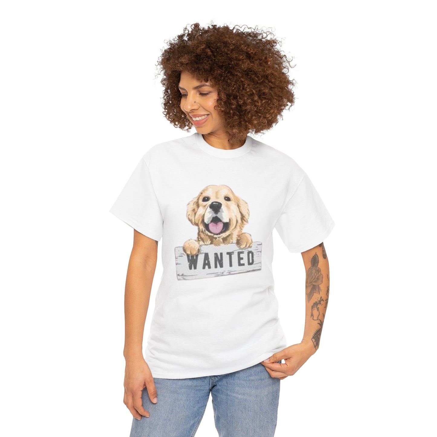 Wanted Dog Unisex Heavy Cotton Tee