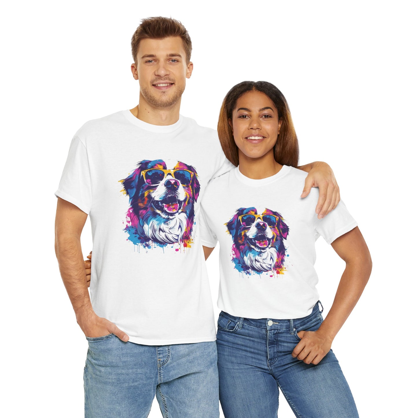 Colorful Dog Art Tee