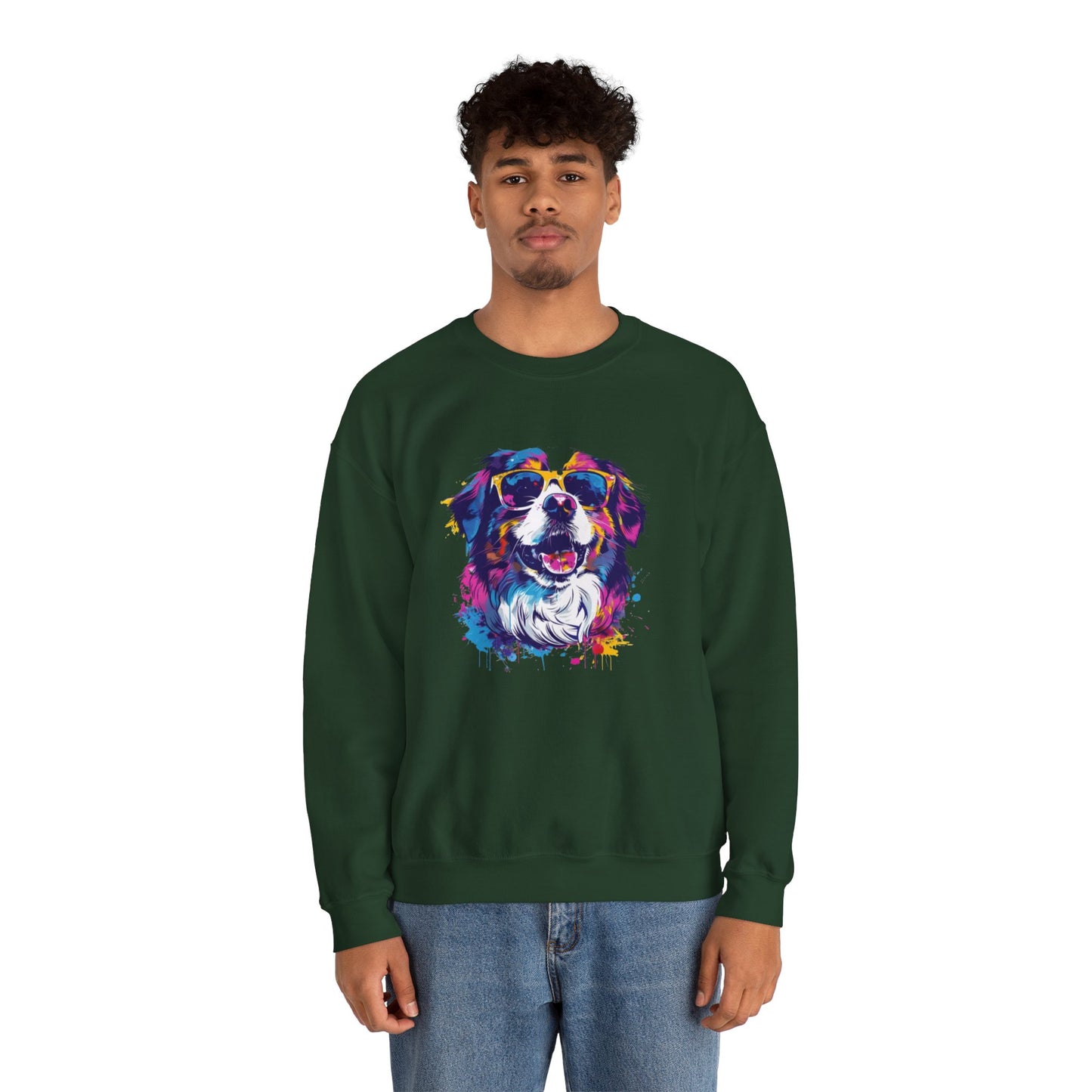 Colorful Dog Lover's Sweatshirt