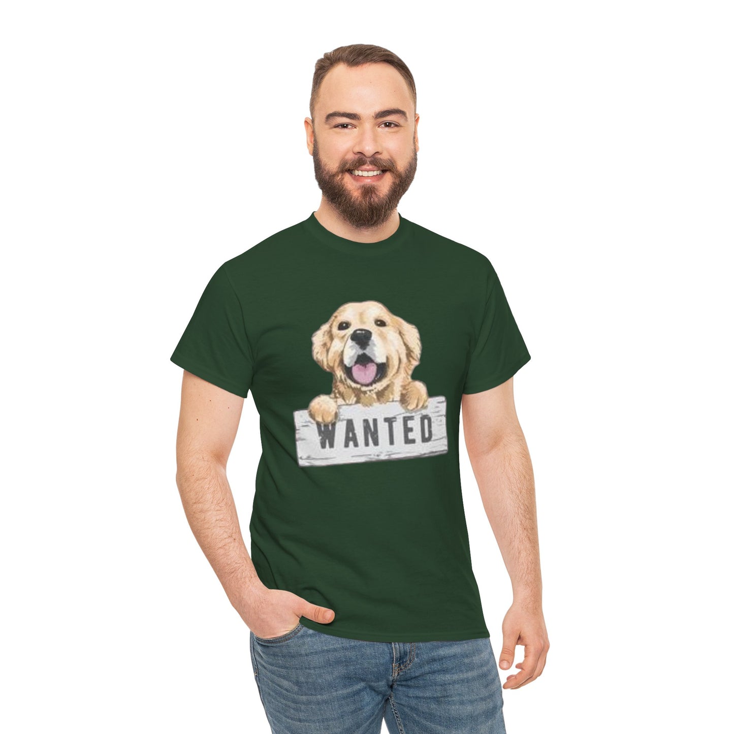 Wanted Dog Unisex Heavy Cotton Tee
