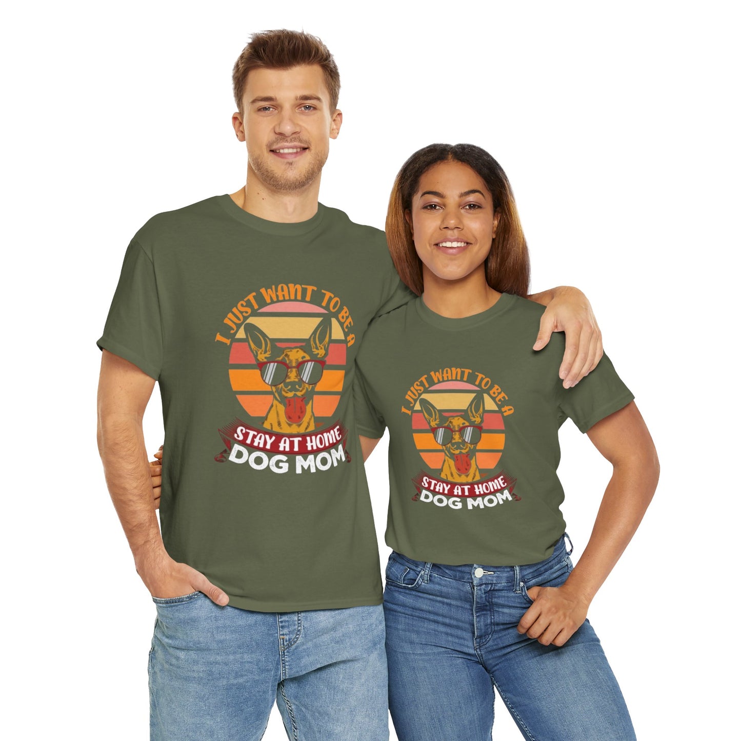Stay-at-Home Dog Mom Tee