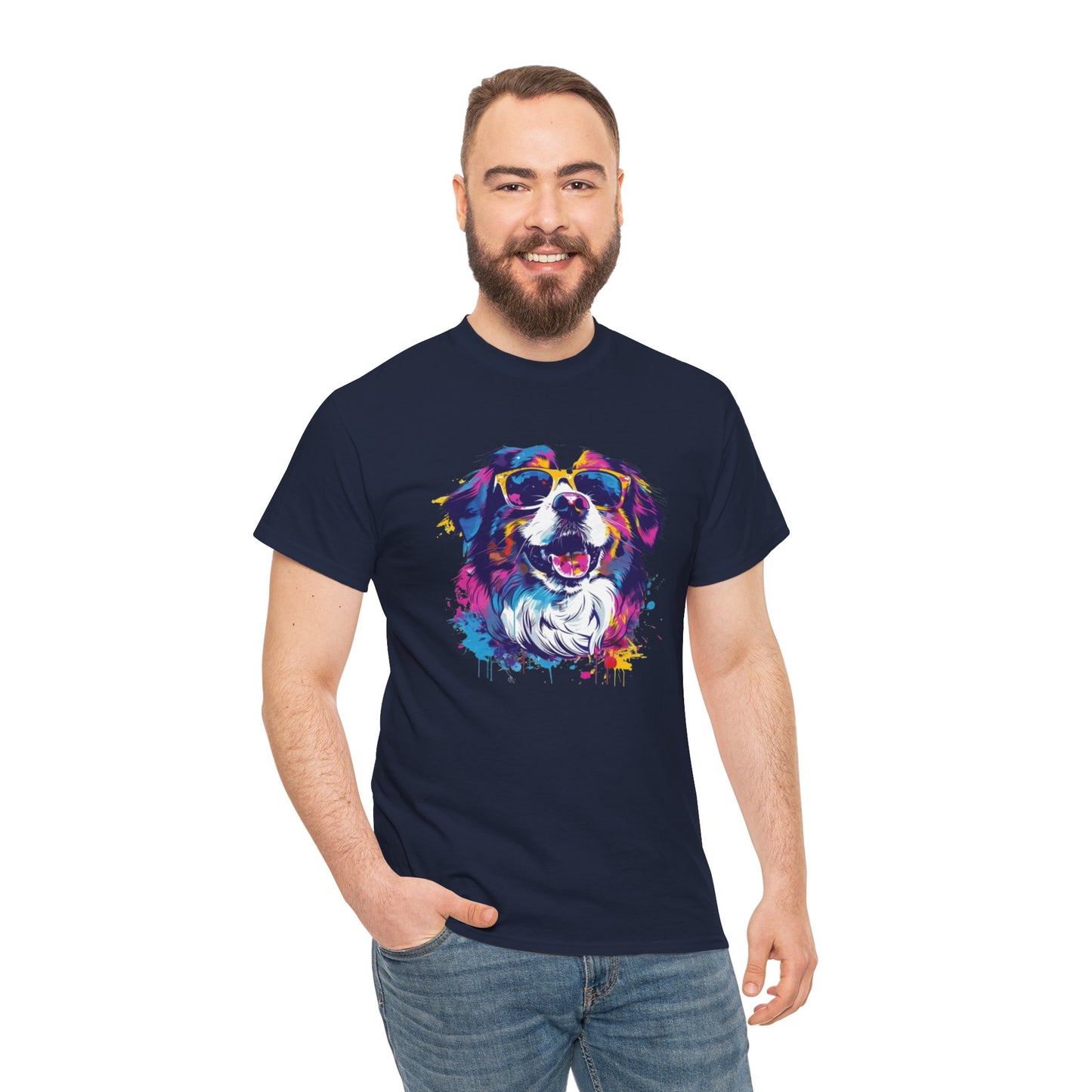 Colorful Dog Art Tee