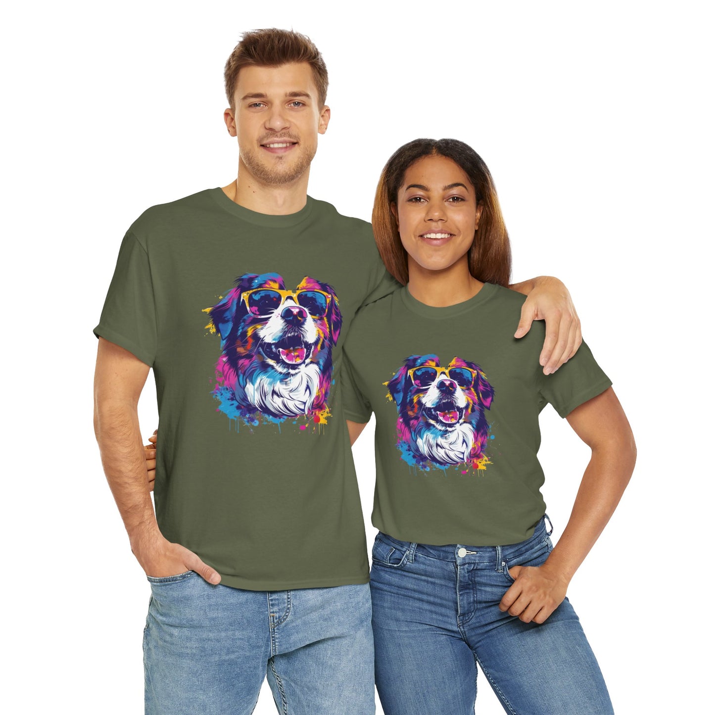 Colorful Dog Art Tee