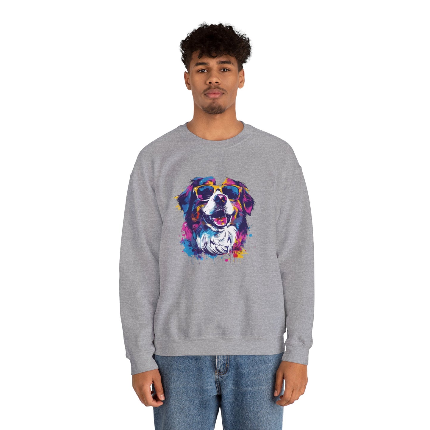 Colorful Dog Lover's Sweatshirt
