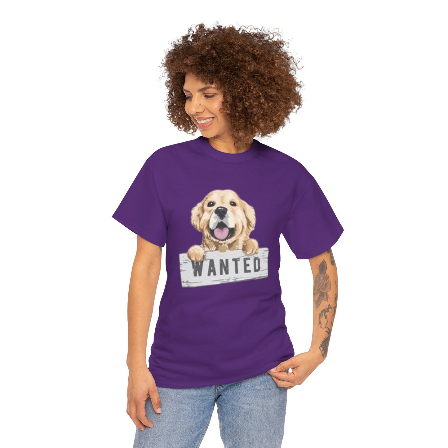 Wanted Dog Unisex Heavy Cotton Tee