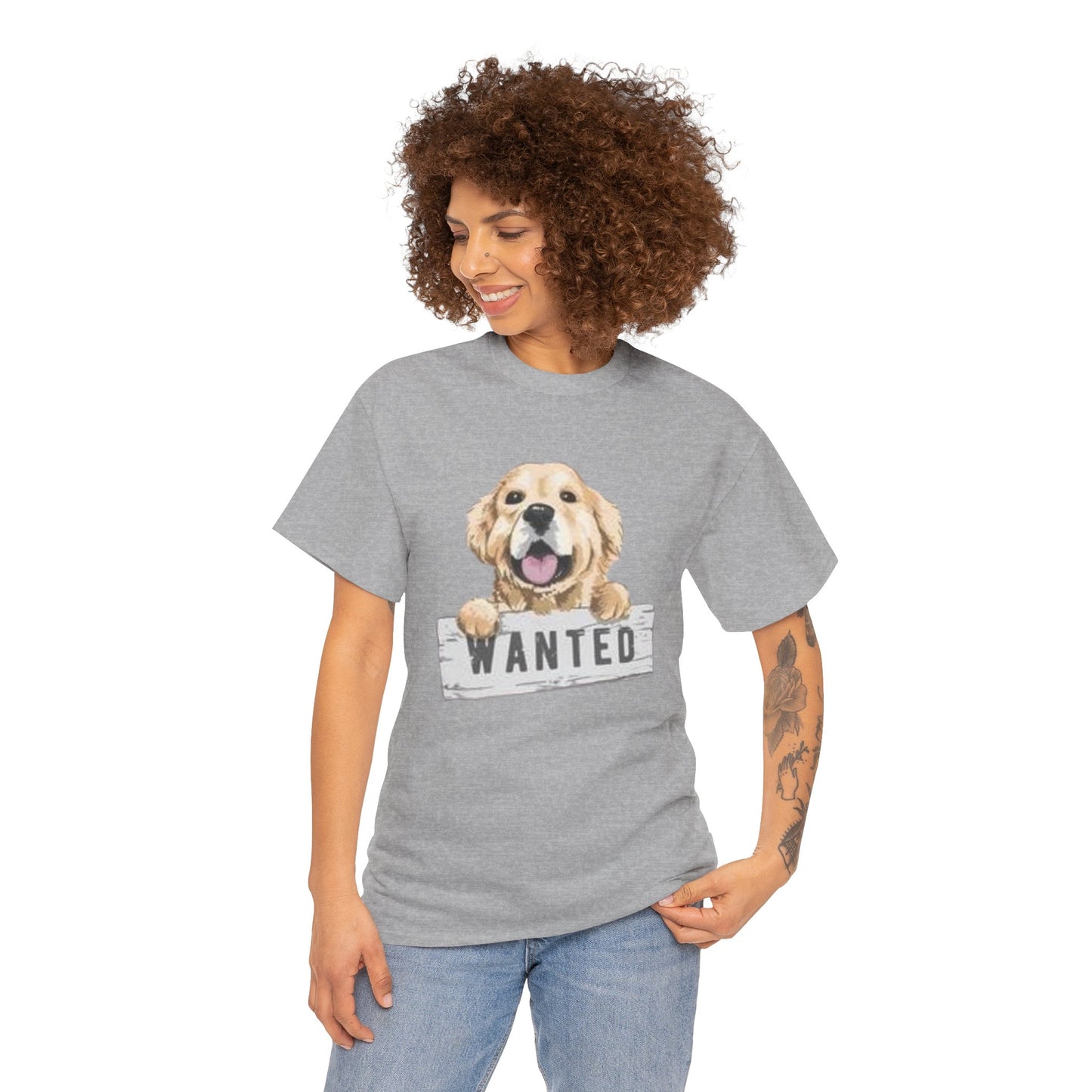 Wanted Dog Unisex Heavy Cotton Tee