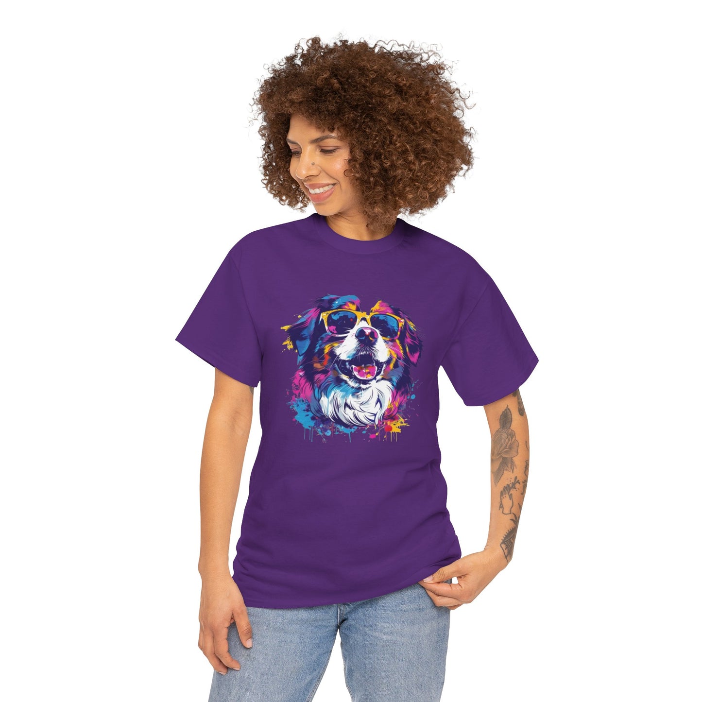 Colorful Dog Art Tee