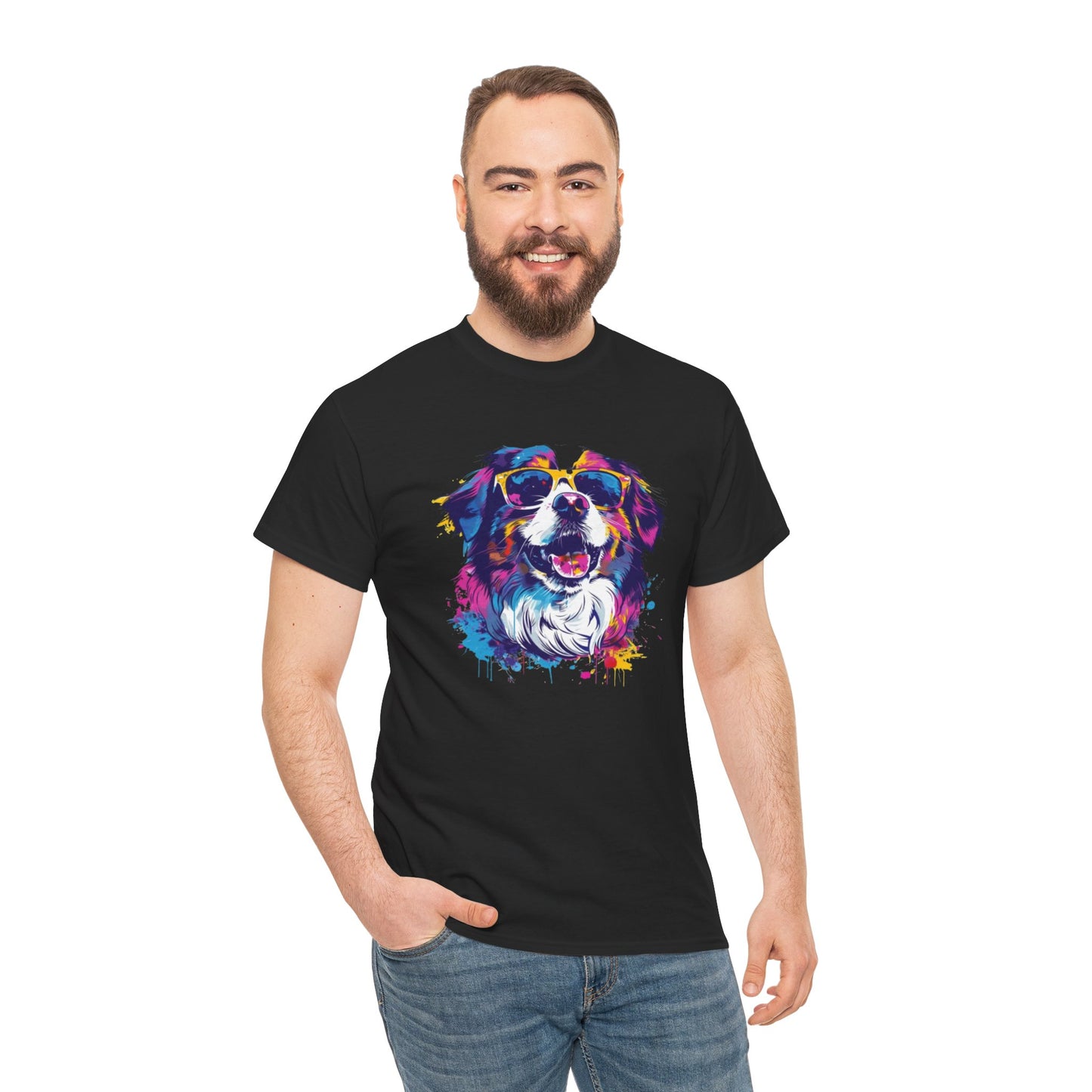 Colorful Dog Art Tee