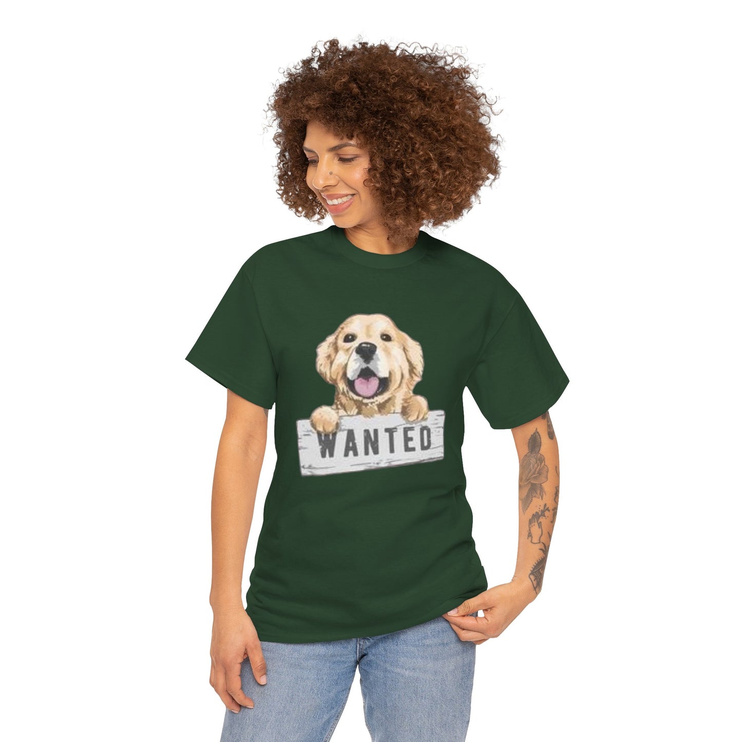 Wanted Dog Unisex Heavy Cotton Tee