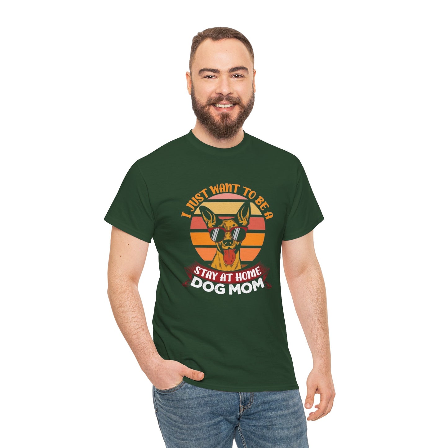Stay-at-Home Dog Mom Tee