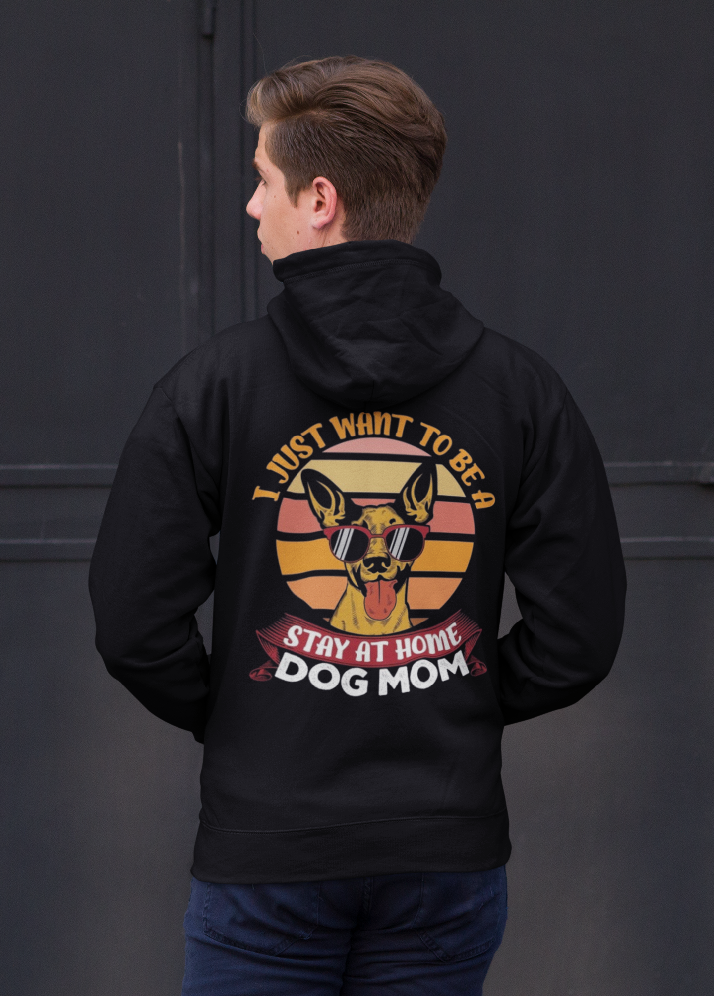 Dog Mom Stay at Home Hoodie