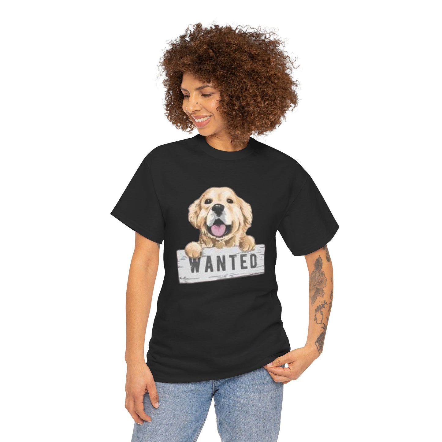 Wanted Dog Unisex Heavy Cotton Tee