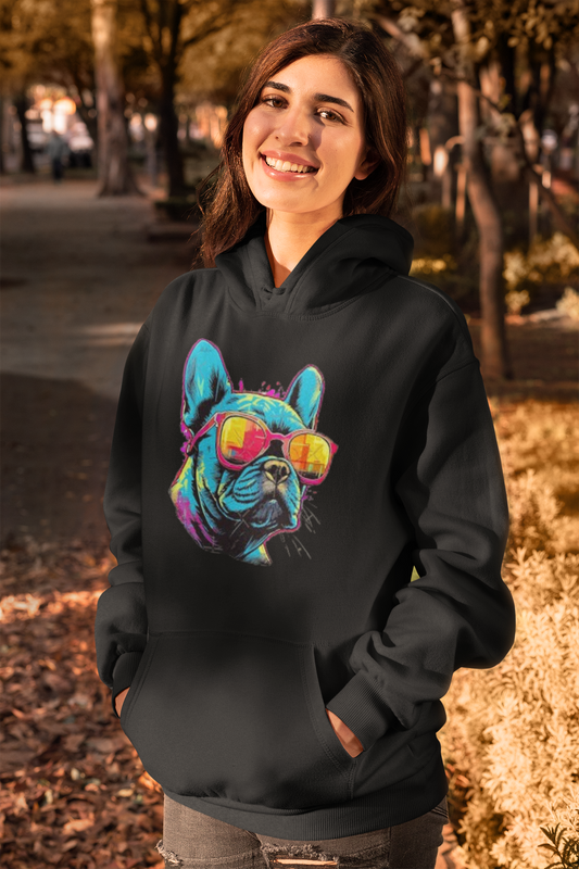 Colorful French Bulldog Hoodie