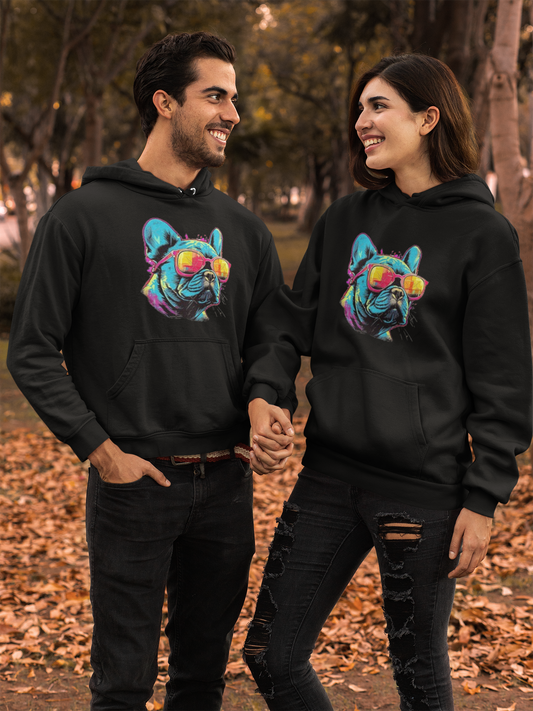 Colorful French Bulldog Hoodie